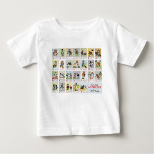 Cat Alphabet, Louis Wain Baby T-Shirt
