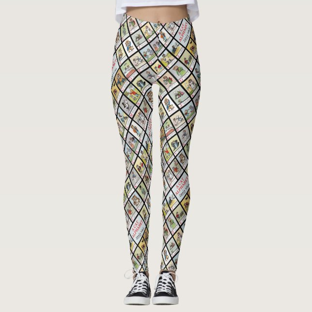 Cat Alphabet, Louis Wain Leggings (Front)