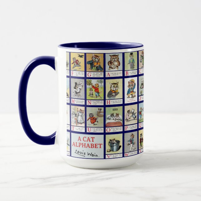 Cat Alphabet, Louis Wain Mug (Left)