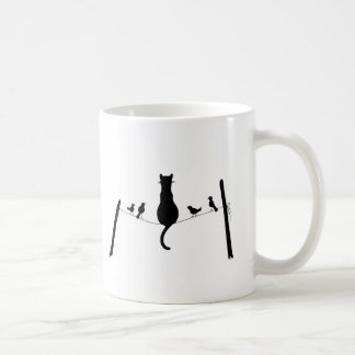 cat among the pigeons mug