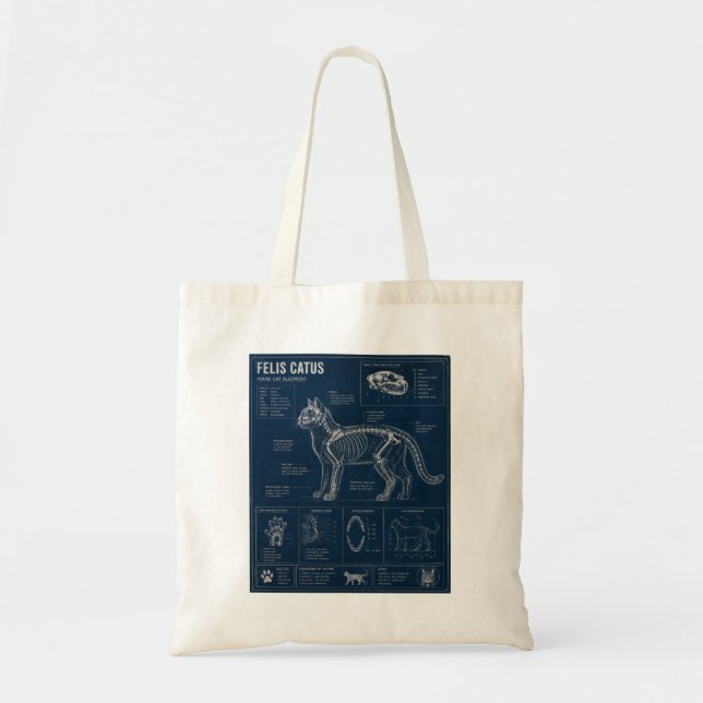 Cat Anatomy  Tote Bag (Front)