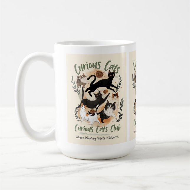 cat and a warm cup in hand (Left)