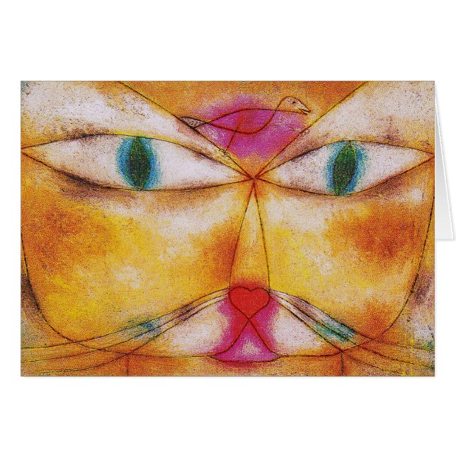 Cat and Bird - Abstract Art - Paul Klee (Front Horizontal)