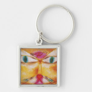 Cat and Bird - Abstract Art - Paul Klee Keychain