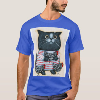 Cat and Chicken Friends T-Shirt