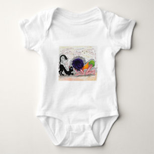 Cat and Child Funny Baby Bodysuit