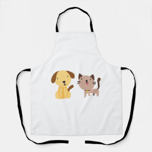 Cat and dog apron