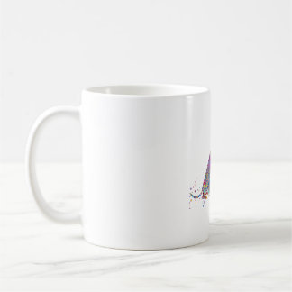 Cat and dog kissing coffee mug