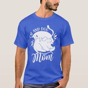 Cat And Dog Mom Dogs Cats Lover girl girl T-Shirt