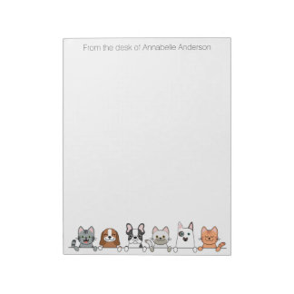 Cat and Dog Parade Notepad