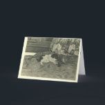 Cat and Dog Snuggling Together Holiday Card<br><div class="desc">This cat and dog love each other and get along in pace and harmony.</div>