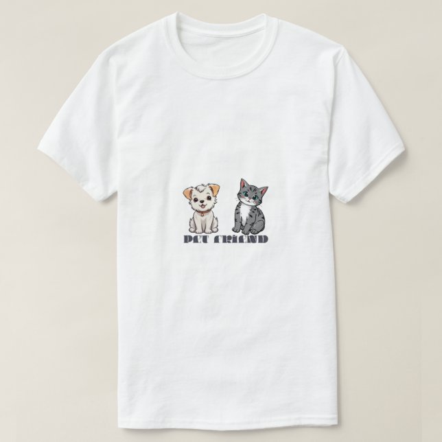 Cat and dog  T-Shirt (Design Front)