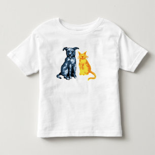 Cat and dog toddler t-shirt