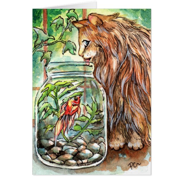 Cat and Goldfish (Front)