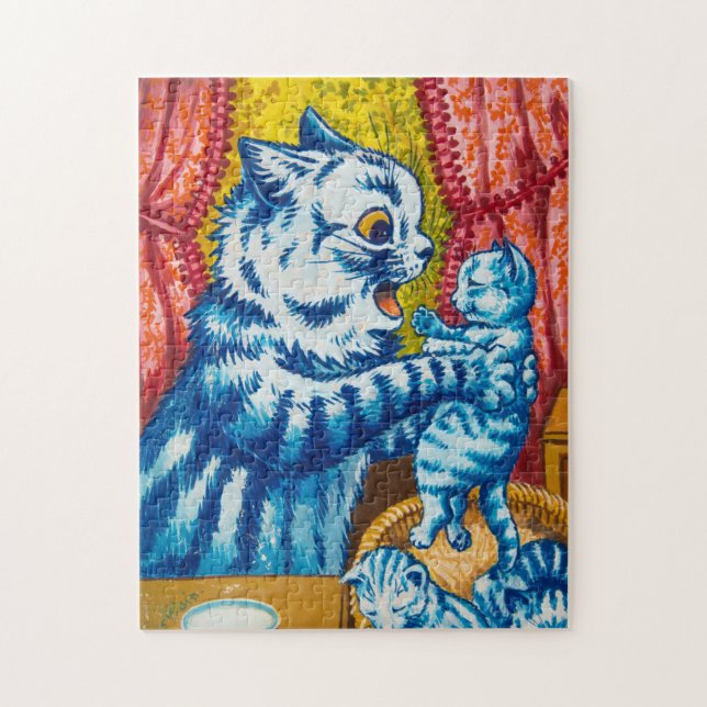 Cat and her Kittens by Louis Wain Jigsaw Puzzle (Vertical)