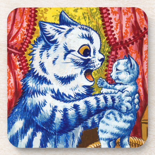 Cat and Her Kittens Coaster (Front)