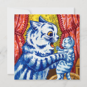 Cat and Her Kittens Invitation