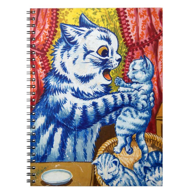 Cat and Her Kittens Notebook (Front)