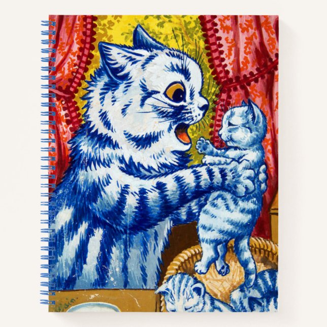 Cat and Her Kittens Notebook (Front)