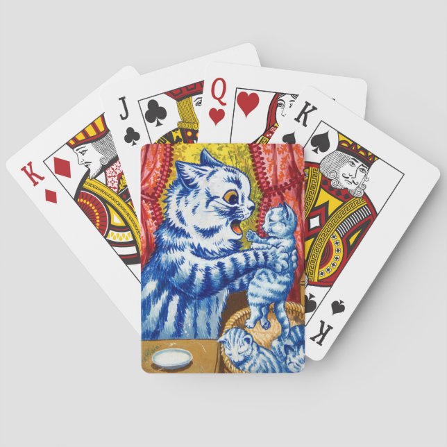 Cat and Her Kittens Playing Cards (Back)