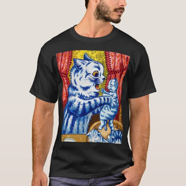 Cat and Her Kittens T-Shirt (Front)