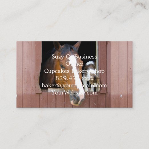 Horse Stable Business Cards & Profile Cards Zazzle CA