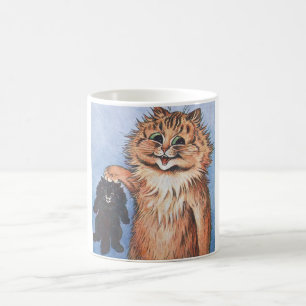 Cat and Kittens, Louis Wain Coffee Mug