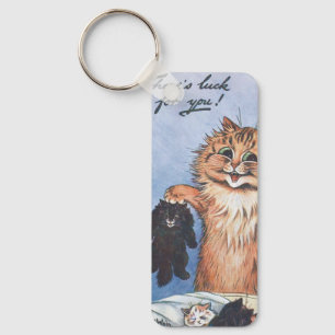 Cat and Kittens, Louis Wain Keychain