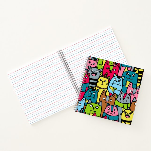 Cat and kittens notebook (Inside)