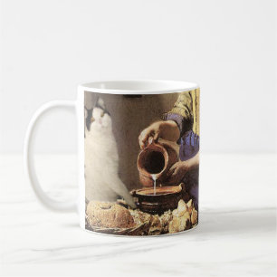 Cat and Milk Fine Art Mug