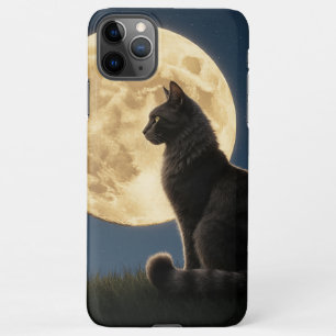 cat and moon iphone 11 pro phone case