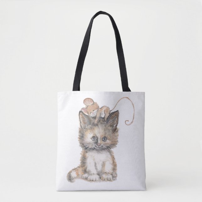 Cat and Mouse design on a Tote / Bag (Front)
