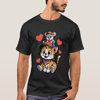 Cat and Mouse Friends T-Shirt