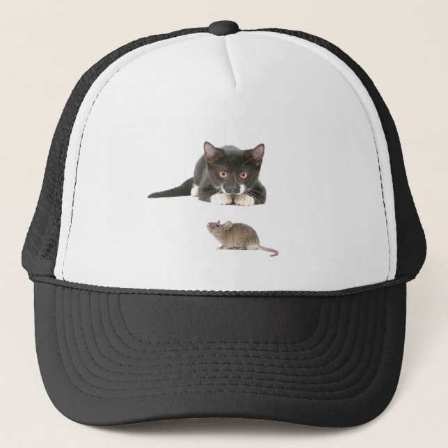 Cat and Mouse Image for Cap (Front)