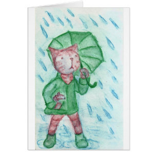 Cat and mouse in the rain