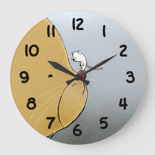 Cat and Mouse Large Clock (Front)