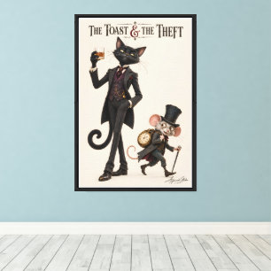 Cat and Mouse Mischief Canvas Print