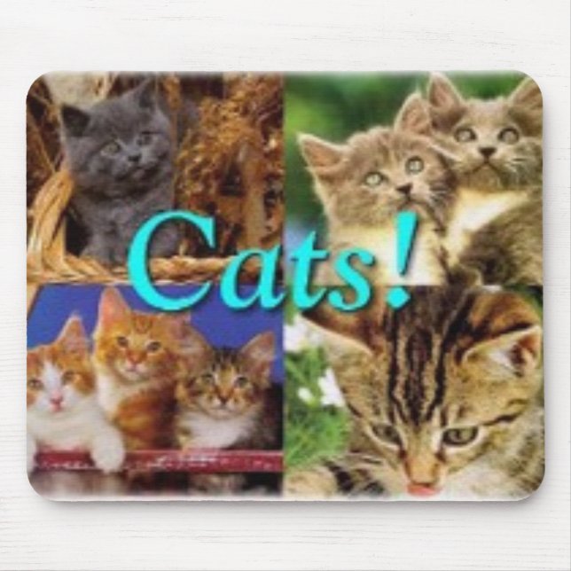 cat and mouse mouse pad (Front)