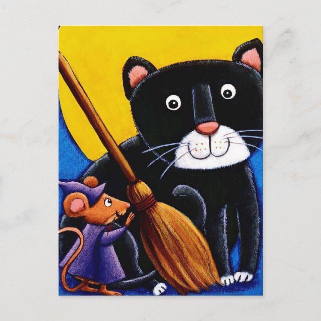 cat and mouse postcard (Front)