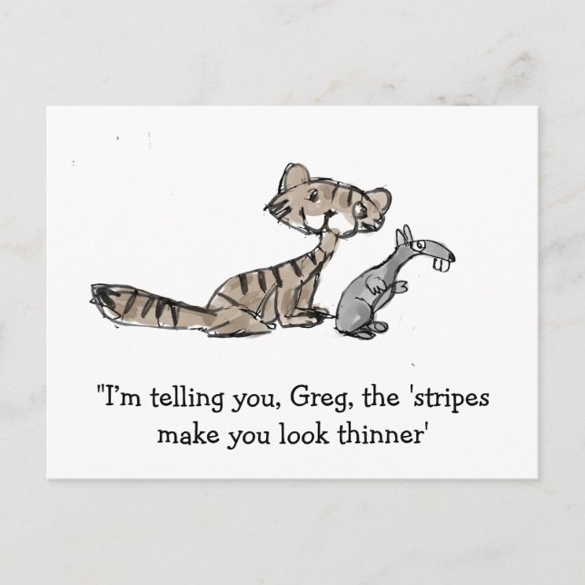 Cat And Mouse Postcard (Front)