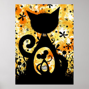 Cat and Mouse - poster print