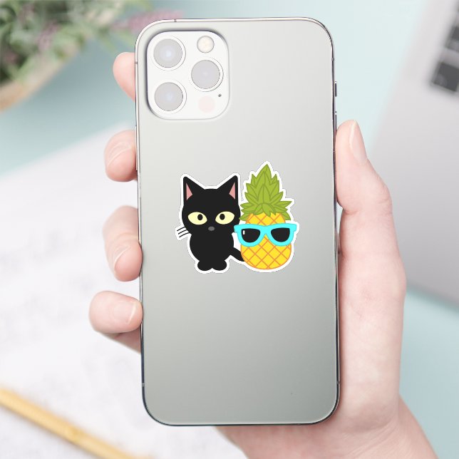 cat and pineapple are best friends (Phone)
