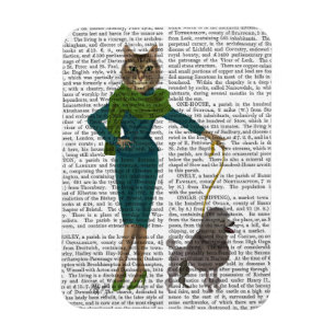 Cat and Poodle Magnet