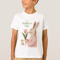 Cat and rabbit design t-shirt