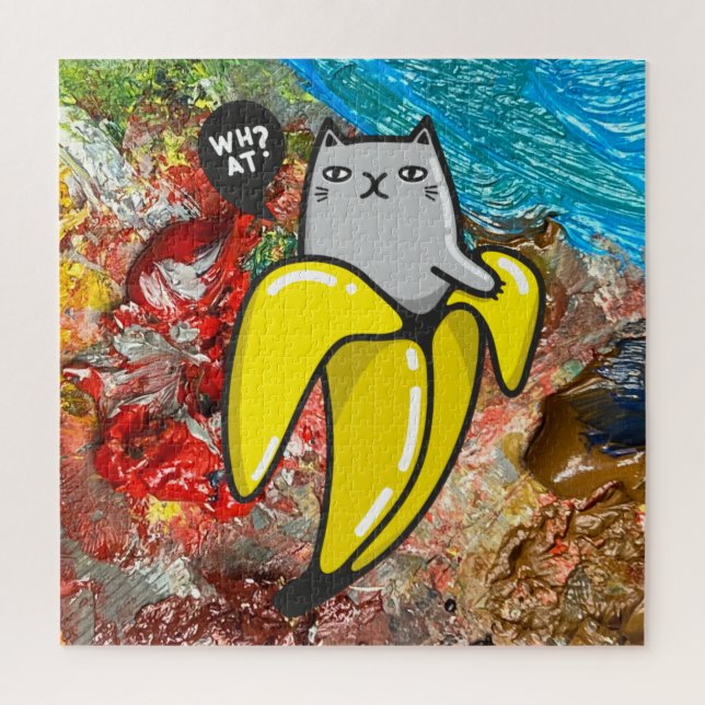 Cat and the colours jigsaw puzzle (Vertical)