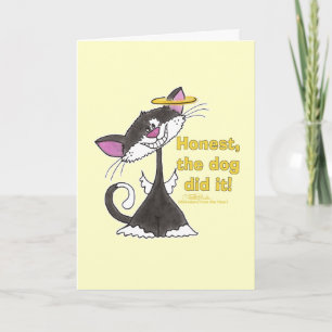 Cat Angel Card
