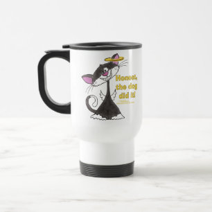 Cat Angel Travel Mug