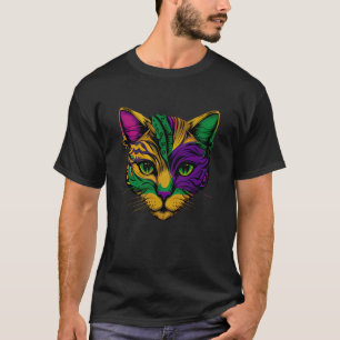 Cat Animal Mardi Gras Carnival Jester Cat Mardi Gr T-Shirt