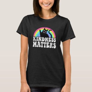 Cat Anti Bullying Rainbow Kindness Matters Sped Te T-Shirt
