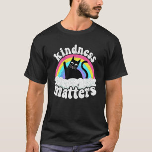 Cat Anti Bullying Rainbow Kindness Matters Sped Te T-Shirt